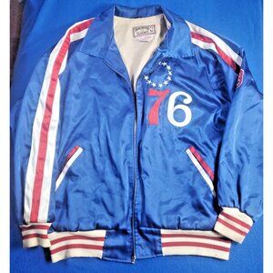 Philadelphia Phila 76ers Mitchell & Ness Wilt Chamberlain NBA Jacket Size 56 VTG
